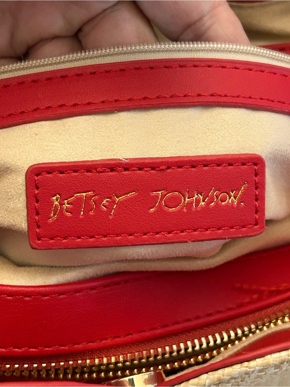 Betsey Johnson 🍒 
Embroidered Cherry Straw Tote  EUC - Picture 14 of 16
